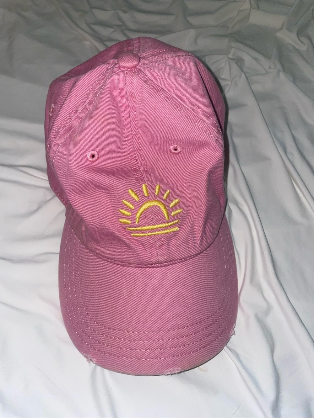 Aerie Pink Sun Embroidered Baseball Cap